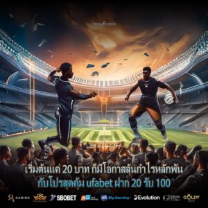 เริ่มต้นแค่ 20 บาท ก็มีโอกาสลุ้นกำไรหลักพันกับโปรสุดคุ้ม ufabet ฝาก 20 รับ 100